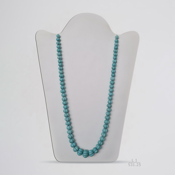 Turquoise Carving Rondelle Beads