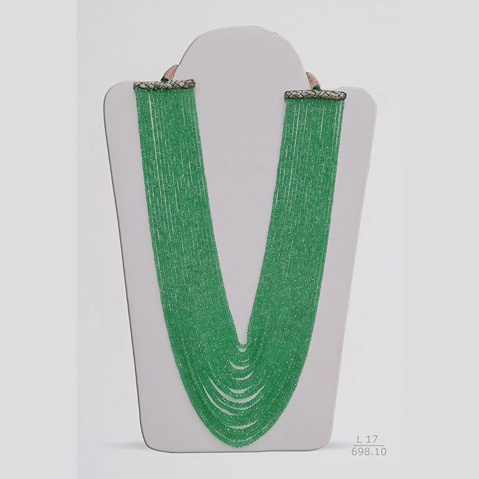 Emerald Faceted Beads