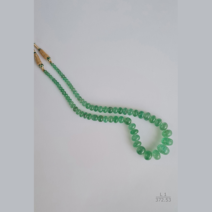 Russian Emerald Rondelle Beads