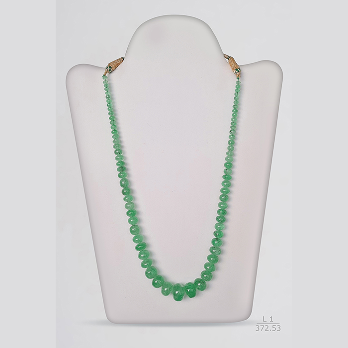 Russian Emerald Rondelle Beads