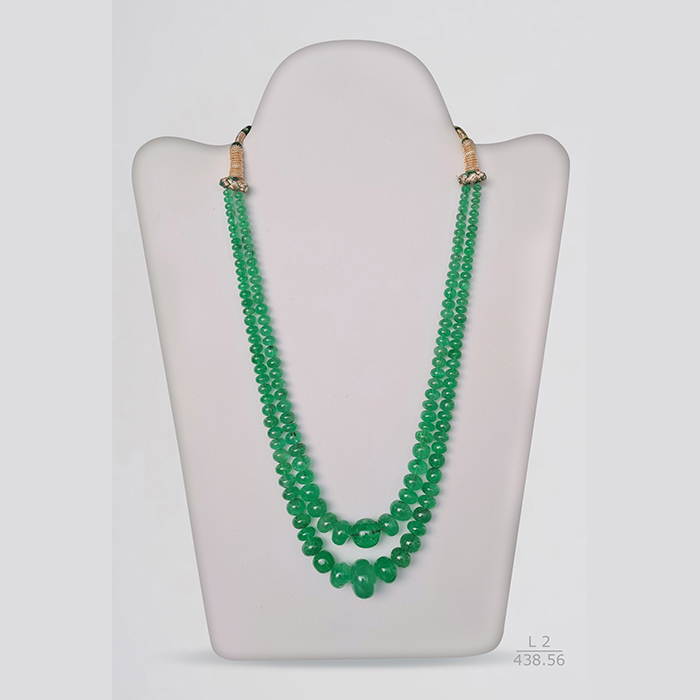 Russian Emerald Rondelle Beads