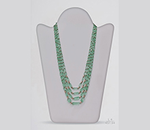 Emerald Faceted Pipe Beads