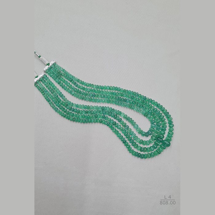 Emerald Carving Rondelle Beads