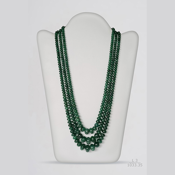 Emerald Rondelle Beads