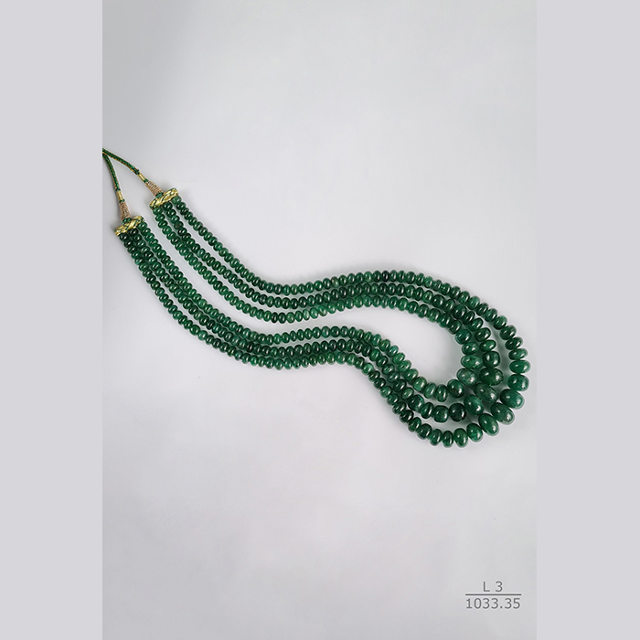Emerald Rondelle Beads