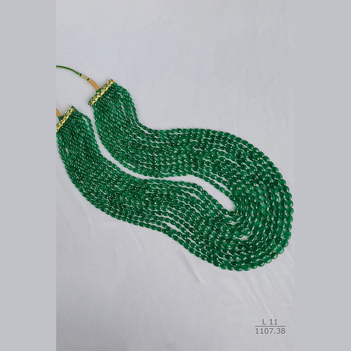 Emerald Oval Beads