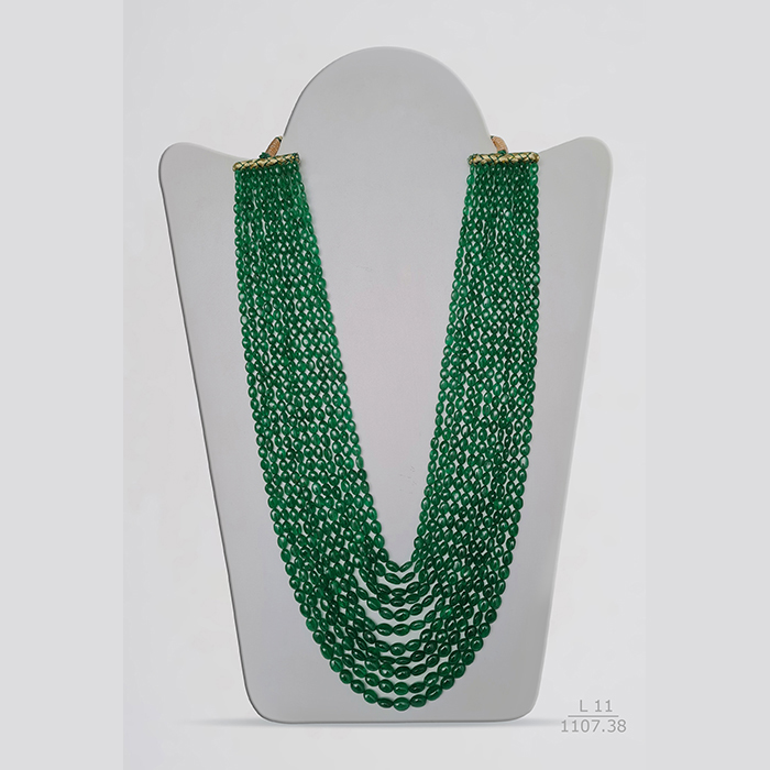 Emerald Oval Beads