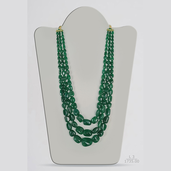 Emerald Tumble Beads