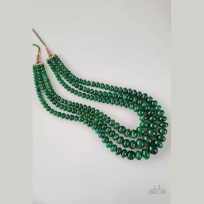 Emerald Rondelle Beads