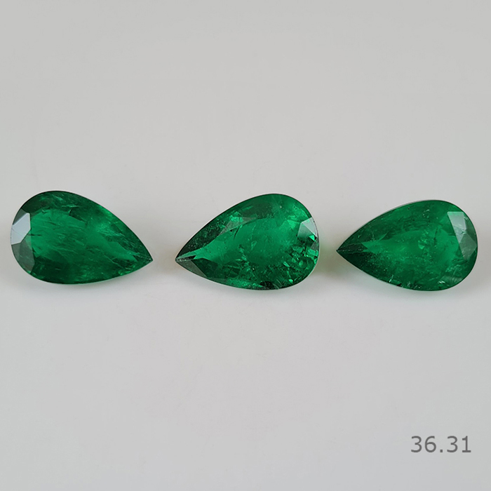 Zambian Emerald 3 pc set
