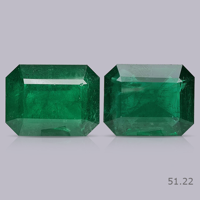 Zambian Emerald Pair