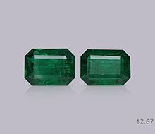 Zambian Emerald Pair