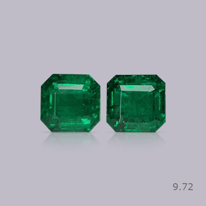 Zambian Emerald Pair