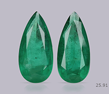 Zambian Emerald Pair