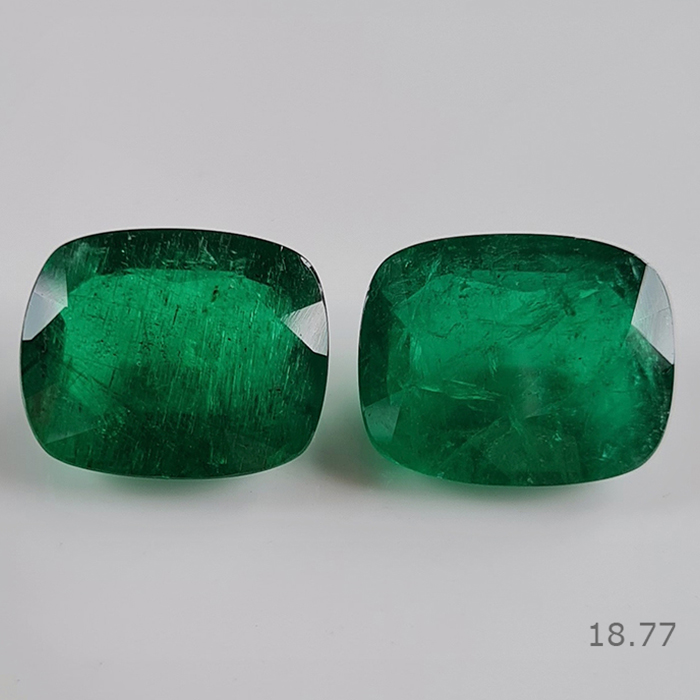Zambian Emerald Pair