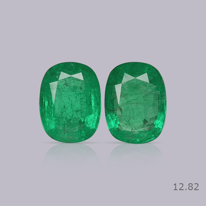 Zambian Emerald Pair