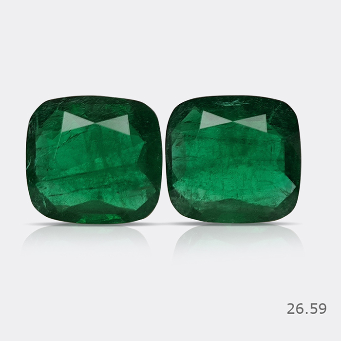 Zambian Emerald Pair