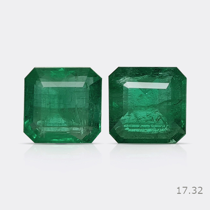 Zambian Emerald Pair