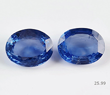 Srilankan Heated Unheated Blue Sapphire Pair