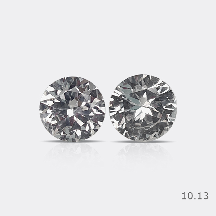 Natural Srilankan White Sapphire Heated Pair