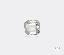 Natural Srilankan White Sapphire Unheated