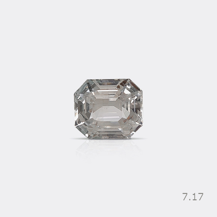 Natural Srilankan White Sapphire Unheated