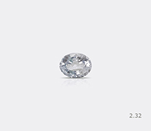 Natural White Sapphire Heated