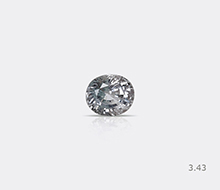 Natural White Sapphire Heated