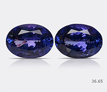 Natural Tanzanite Pair