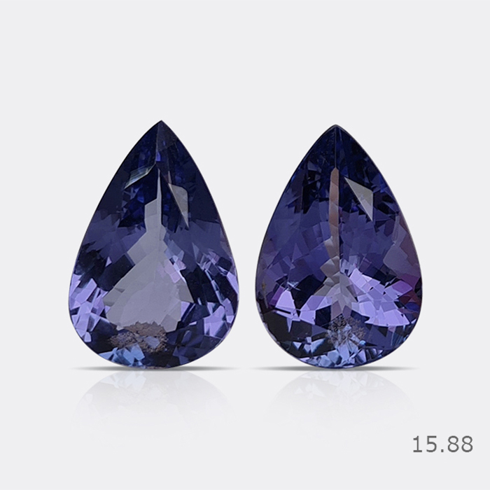 Natural Tanzanite Pair