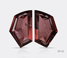 Natural Rubellite Pair