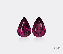 Natural Rubellite Pair