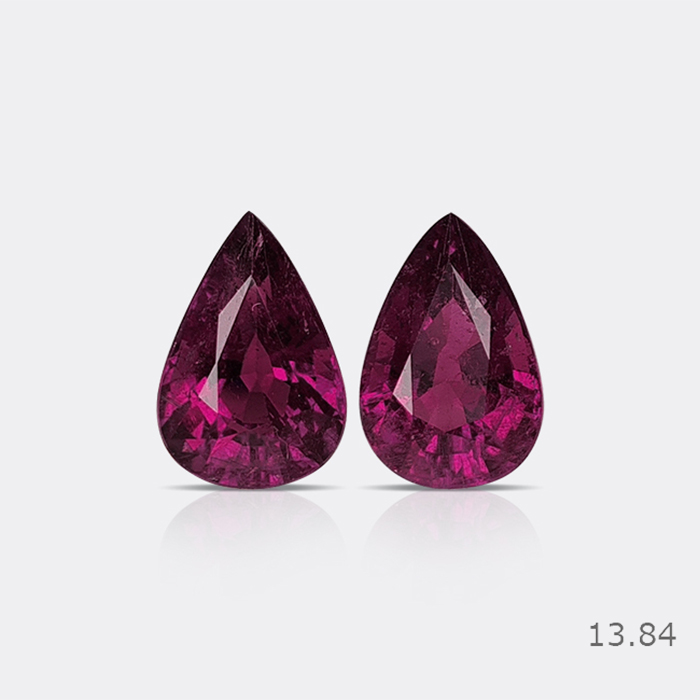 Natural Rubellite Pair
