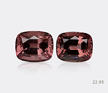 Natural Rubellite Pair