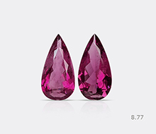 Natural Rubellite Pair