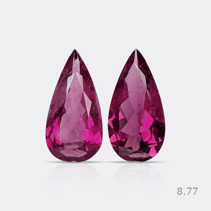Natural Rubellite Pair