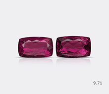 Natural Rubellite Pair