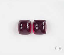 Natural Rubellite Pair