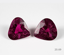 Natural Rubellite Pair