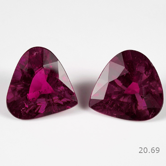 Natural Rubellite Pair