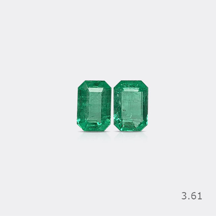 Colombian Emerald Pair