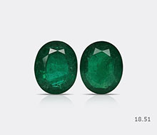 Zambian Emerald Pair