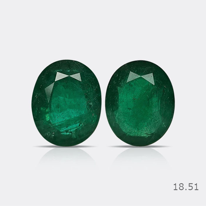 Zambian Emerald Pair