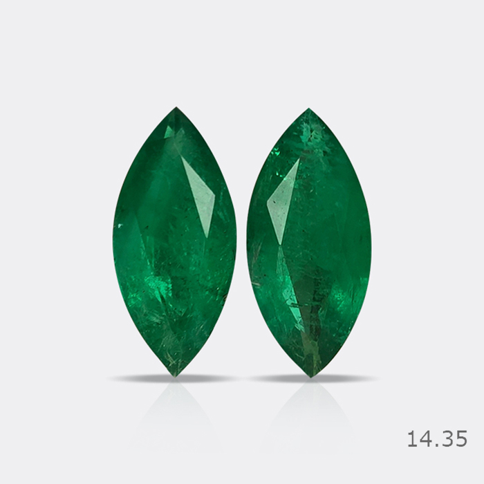 Zambian Emerald Pair