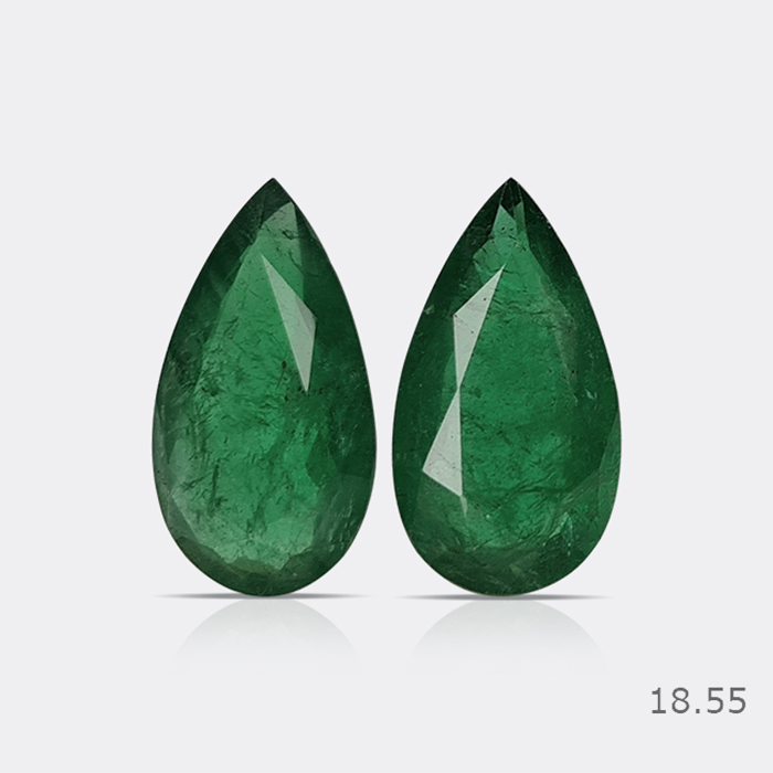 Zambian Emerald Pair