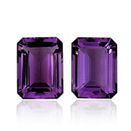 Amethyst Stone Pair