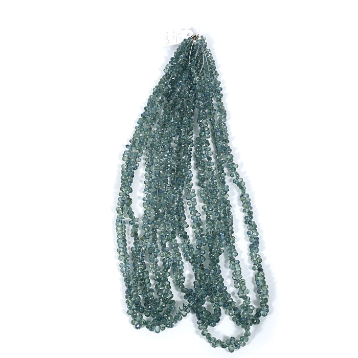 Green Sapphire Drop Beads