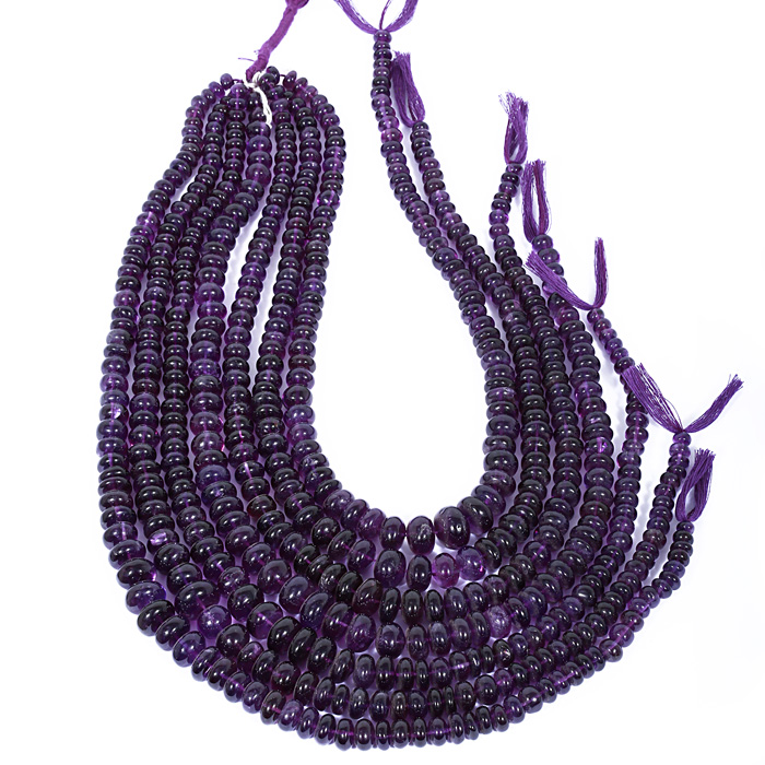 Amethyst Rondelle Beads