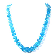 Blue Topaz Carving Beads