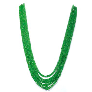 Tsavorite Faceted Round Beads 